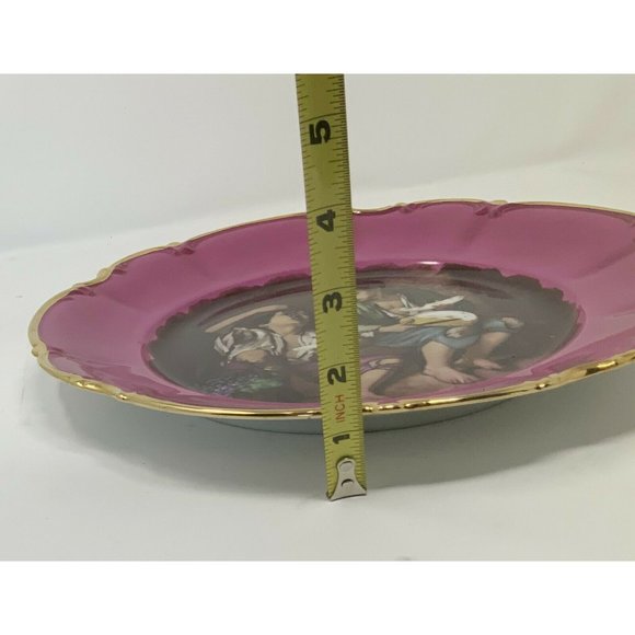 BOYS EATING GRAPES Bavaria Waldershof Germany Handarbeit 22K Gold - Picture 5 of 7